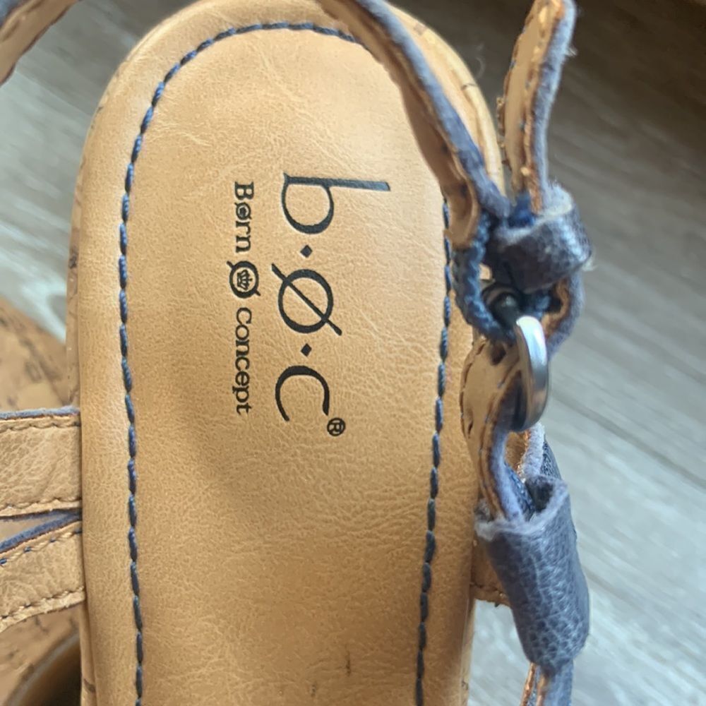 BOC corkscrew wedge sandals size 6 preloved ♥️ - Picture 3 of 15